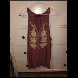 Embroidered Tank Top